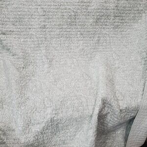 Tommy Bahama Home Quilt Full Queen Green Paisley Reversible 86 x 86